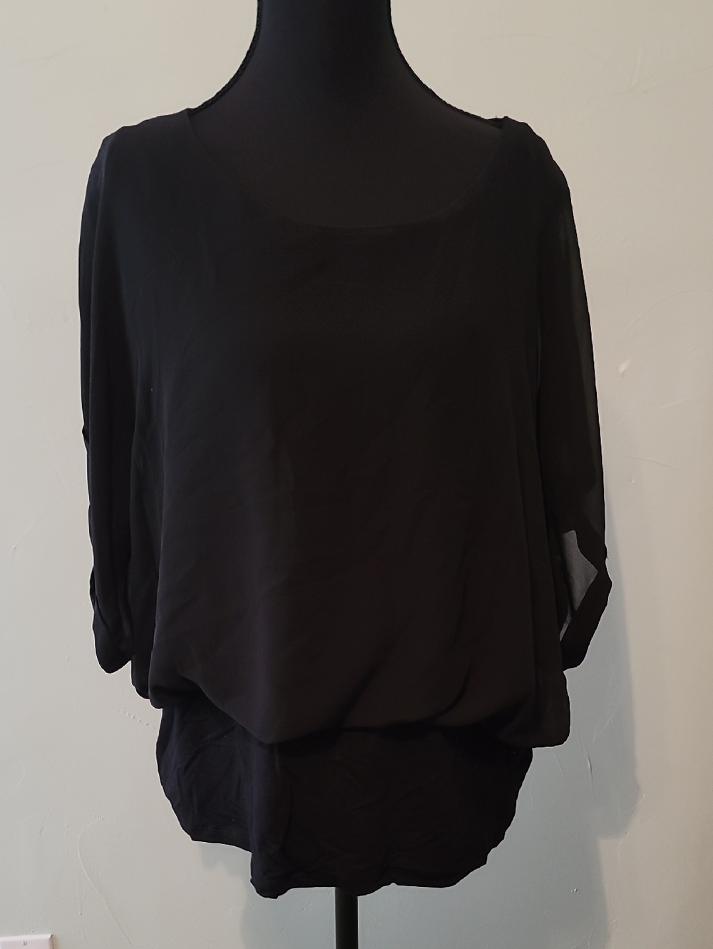 Joseph Black Relaxed Scoop-Neck Tunic